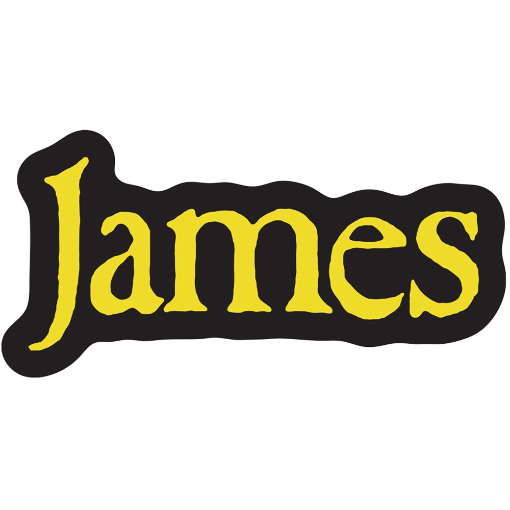 James - Logo Sticker - Black/Yellow